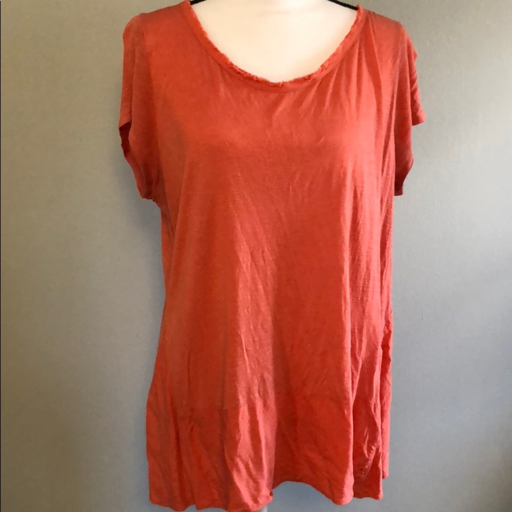 Anthropologie raw neckline top by 9-H15 STCL